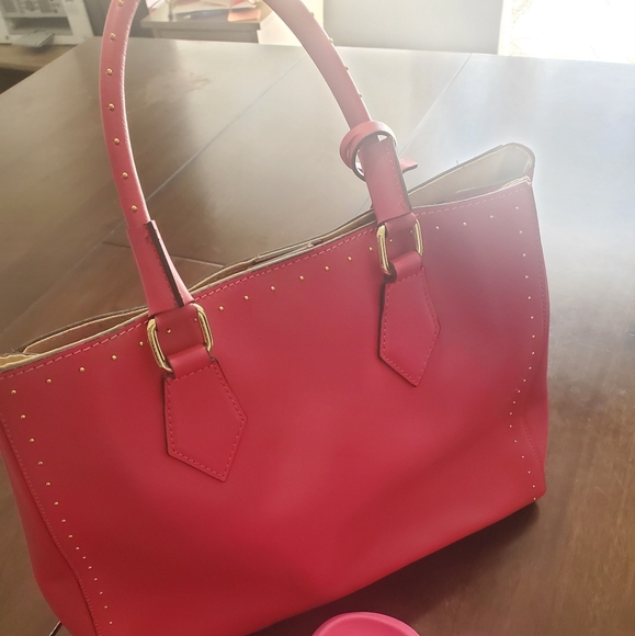 A. Bellucci Bright Pink Genuine Leather Handbag, Italy - Picture 3 of 10